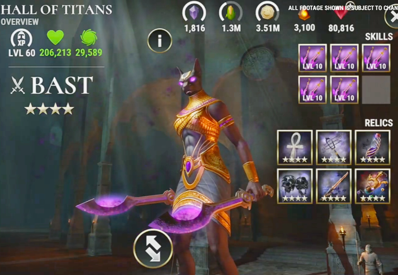 Титан БАСТ в Dawn of Titans